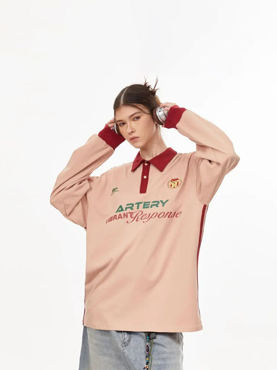 Retro Polo Sweatshirt