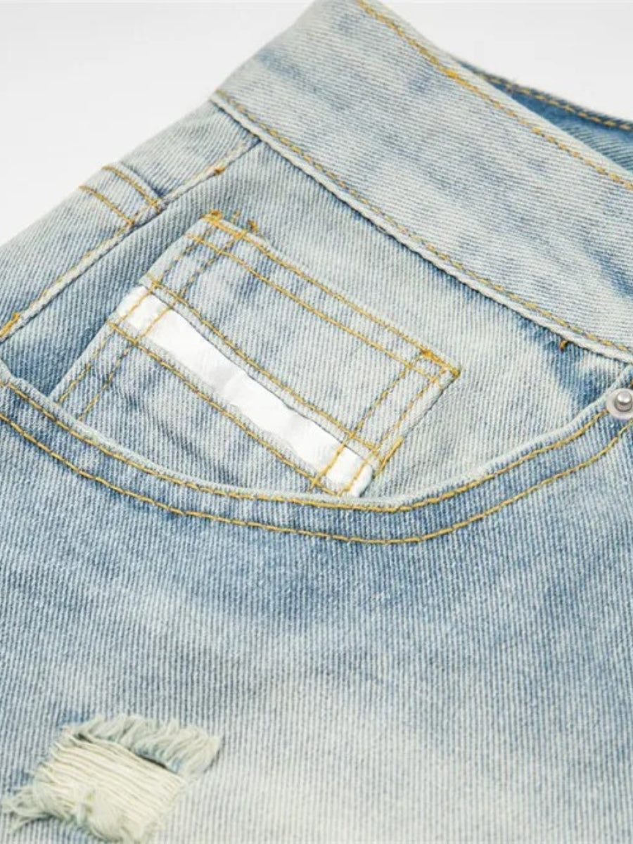 Washed Ripped Jeans