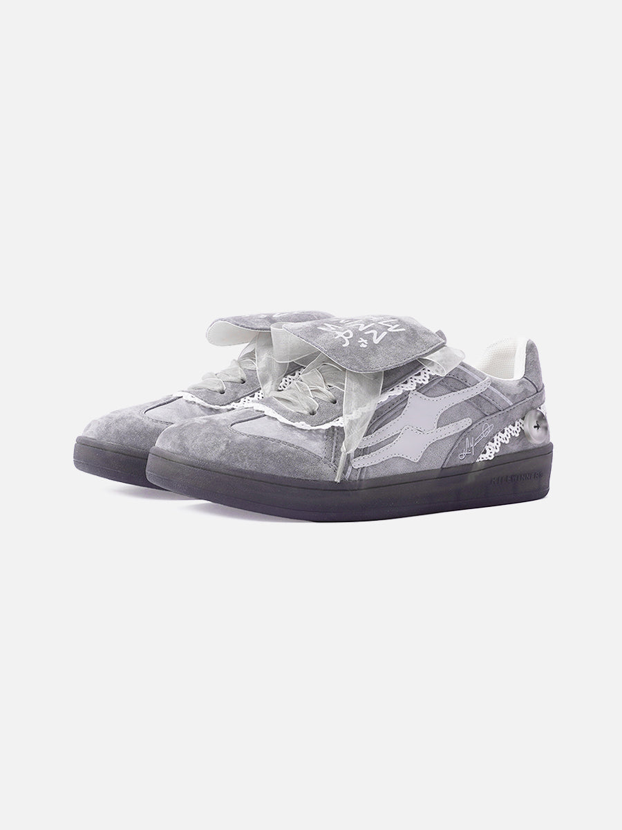 Y2K Grey Star Shoes