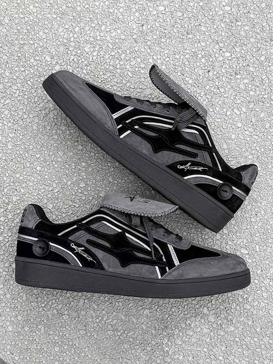 Y2K Black Star Shoes