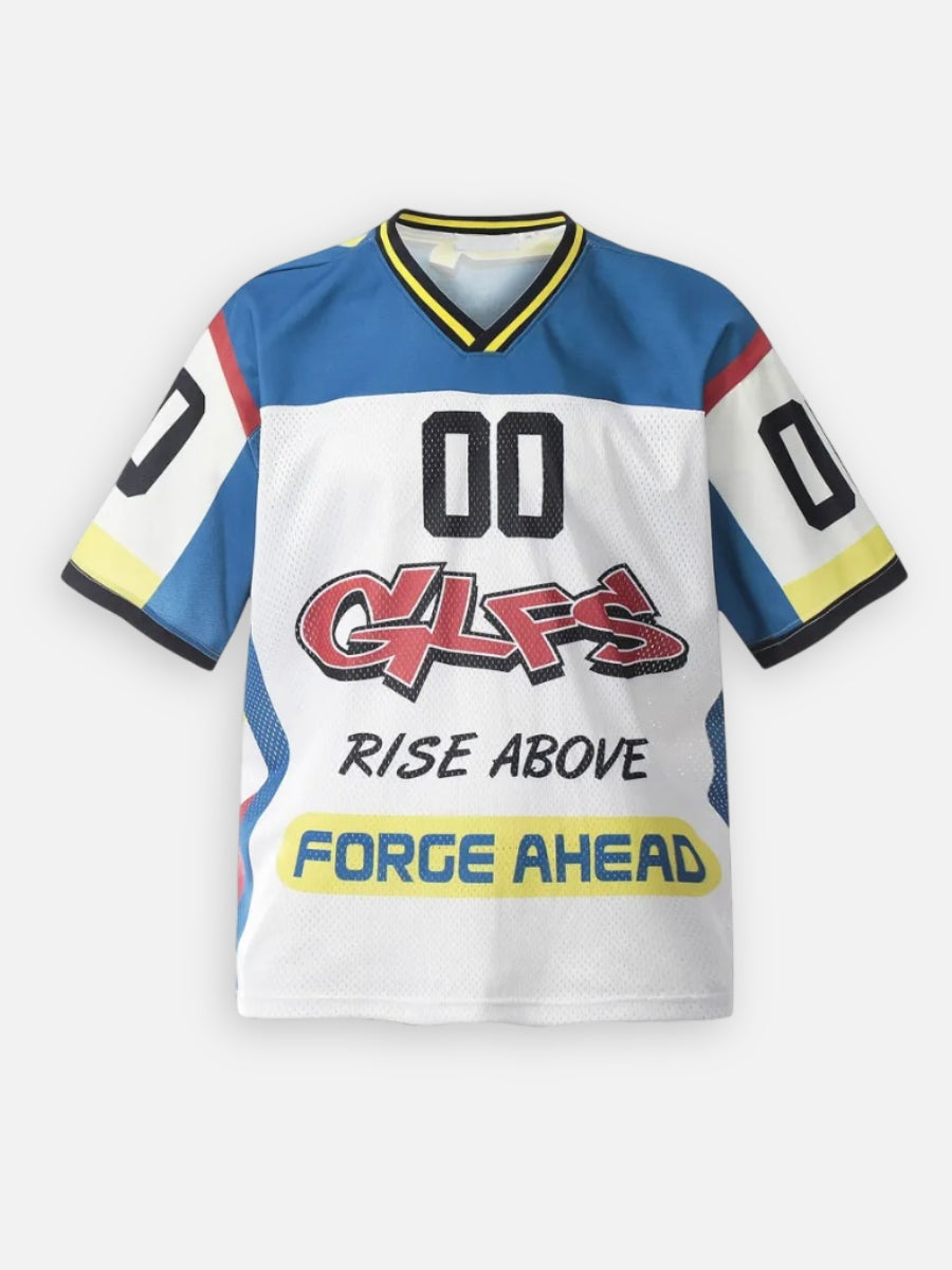 Blue and White Jersey