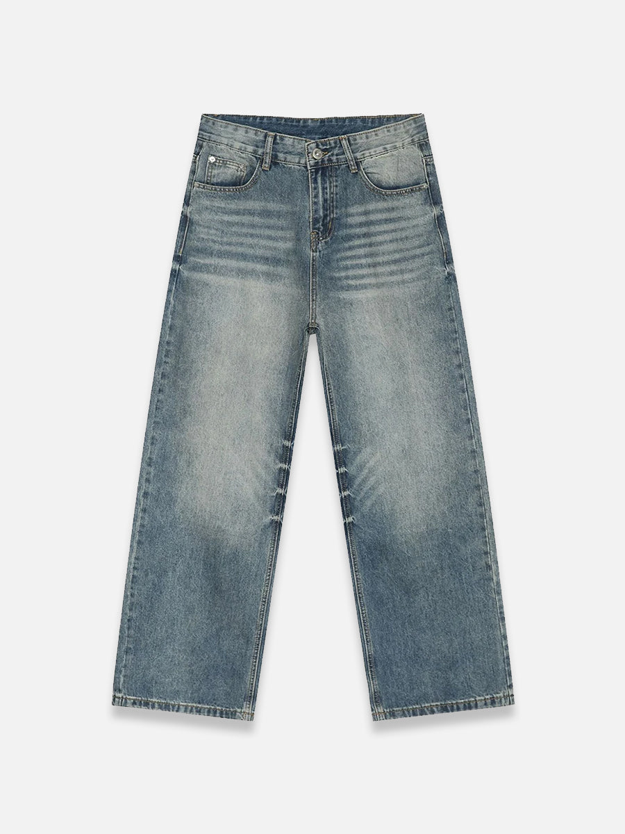 Blue Denim Baggy Jeans Blue / S