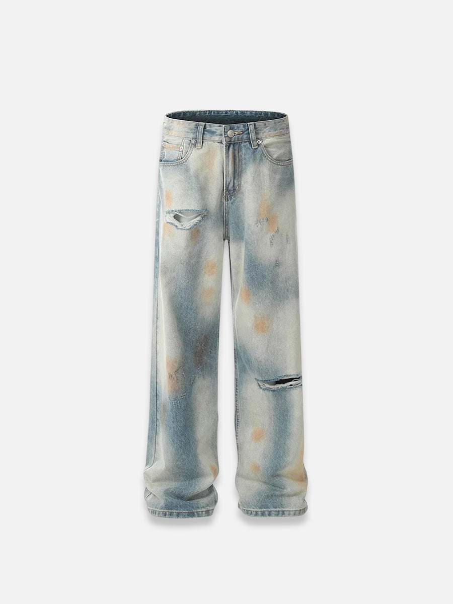 SKID JEANS / MID BLUE DIRTY