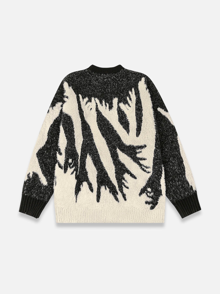 Graphic Hands Sweater