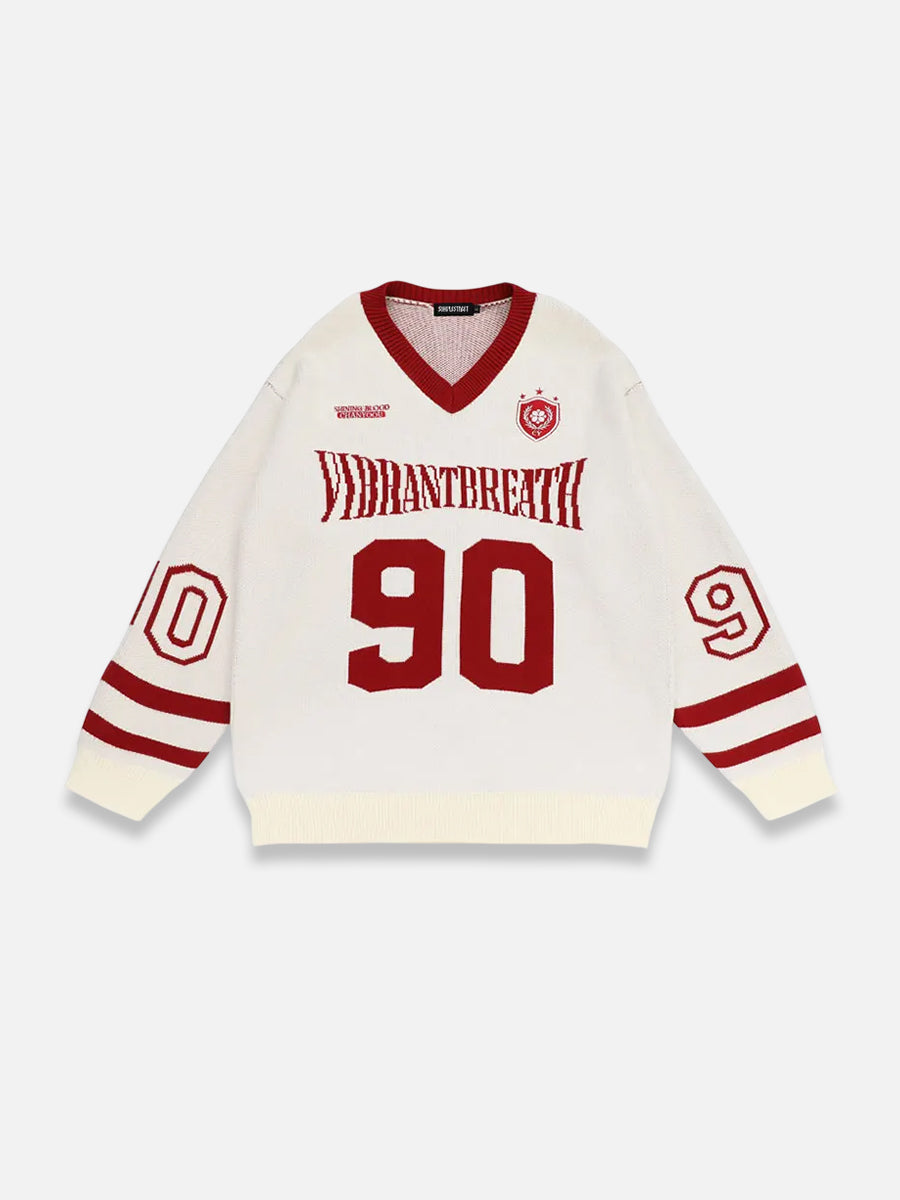 Retro Knit Sweater Beige / S