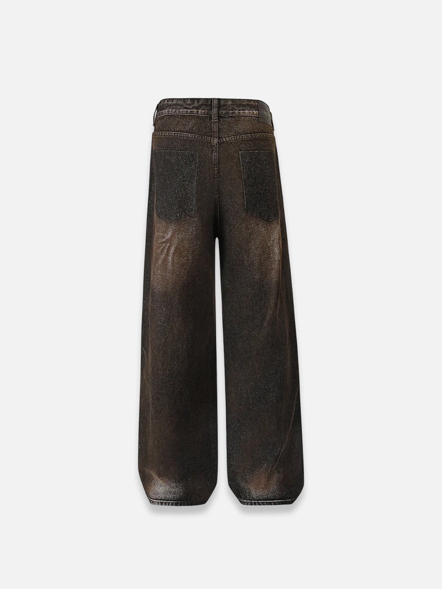 Ripped Dirty Color Jeans