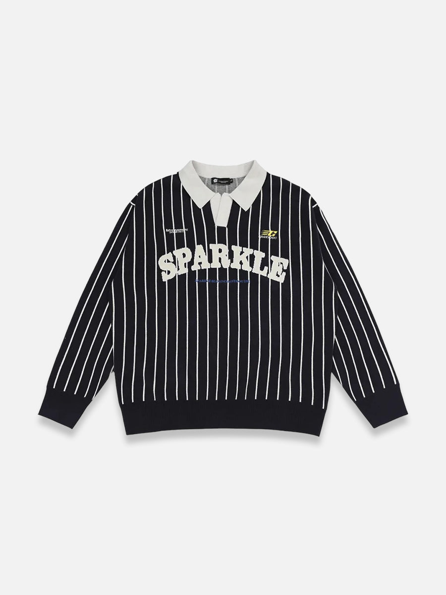 Sparkle Knit Sweater Navy Blue / S