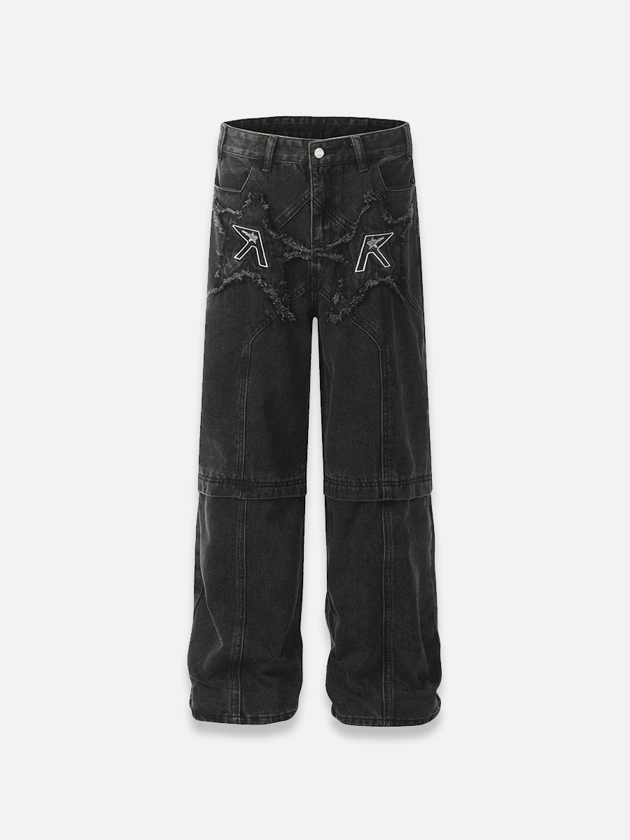 Y2K Black Jeans Black / S