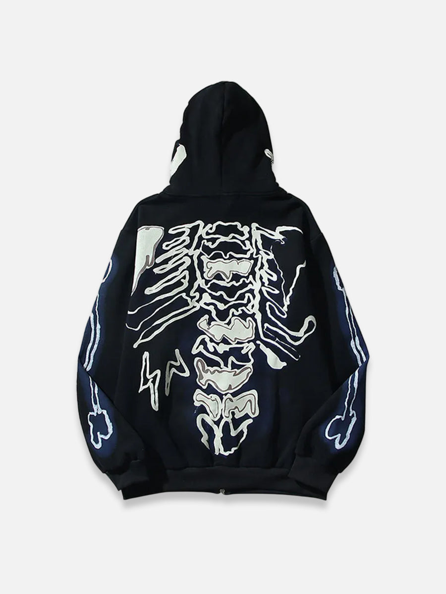 BONES ZIP-UP HOODIE