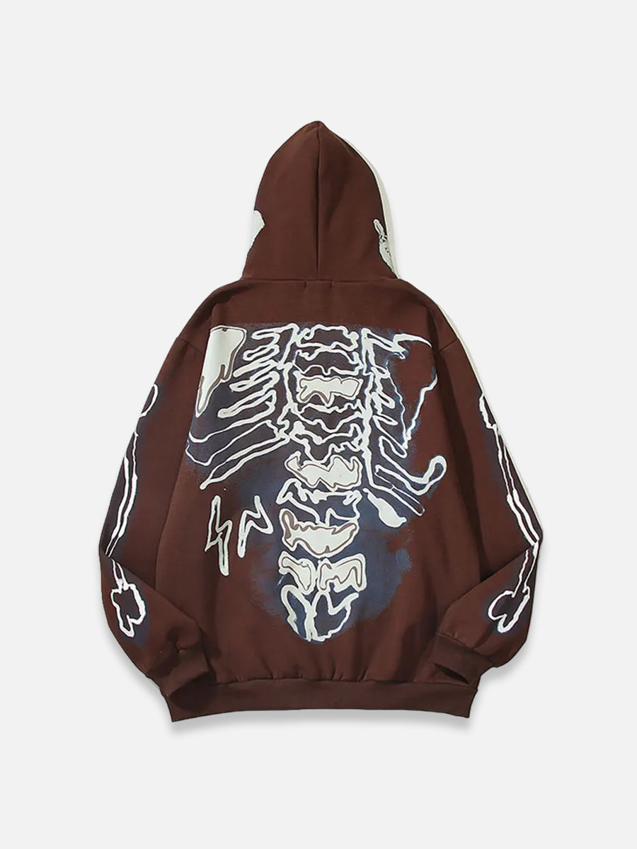 BONES ZIP-UP HOODIE