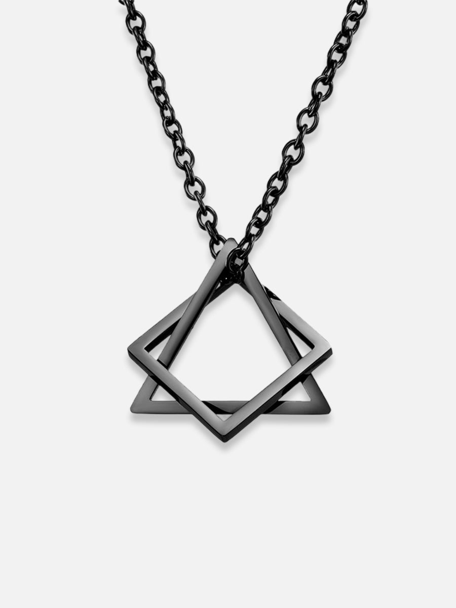 BLACK TRIANGLE NECKLACE