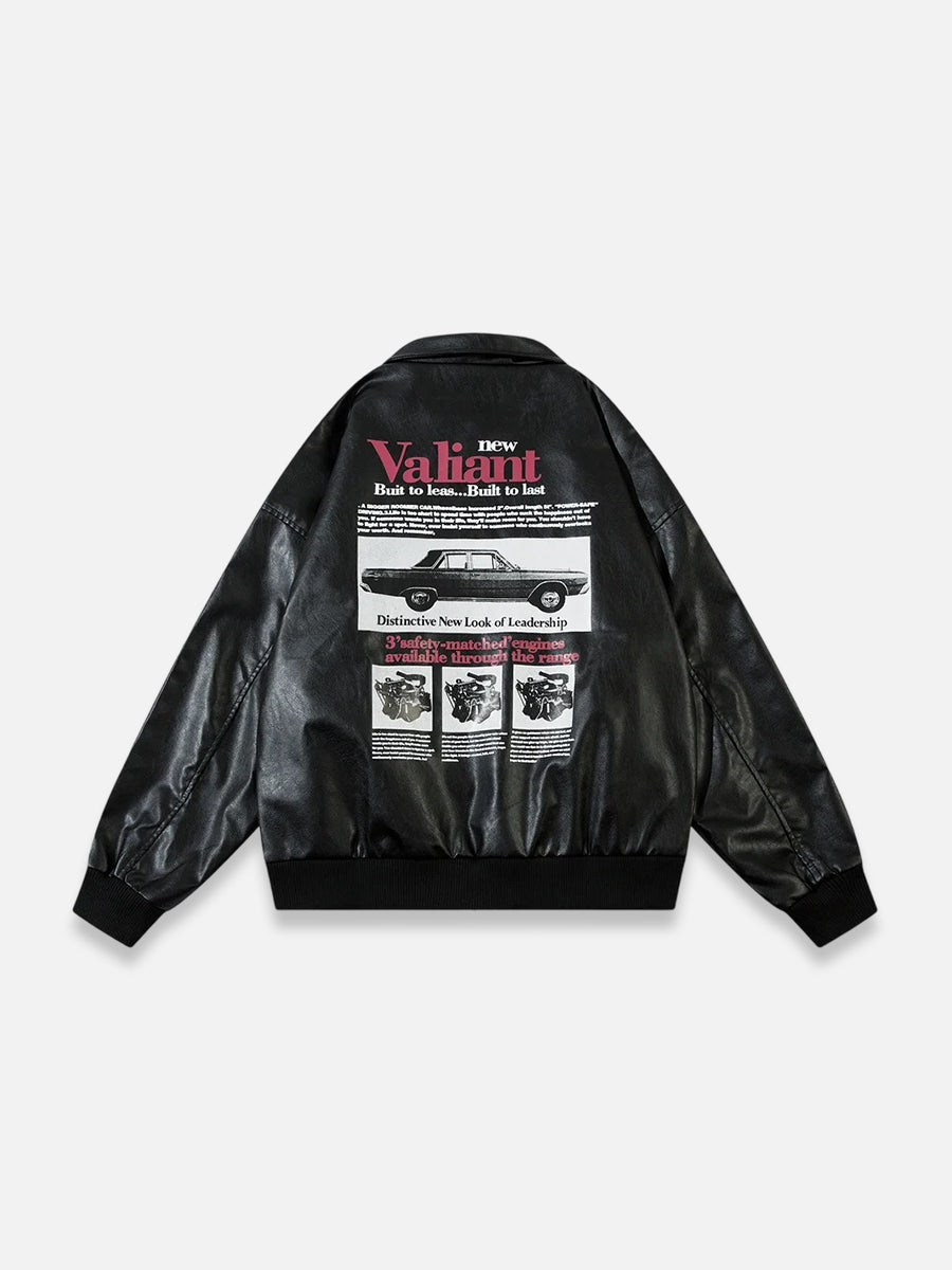 Vintage Car Leather Jacket