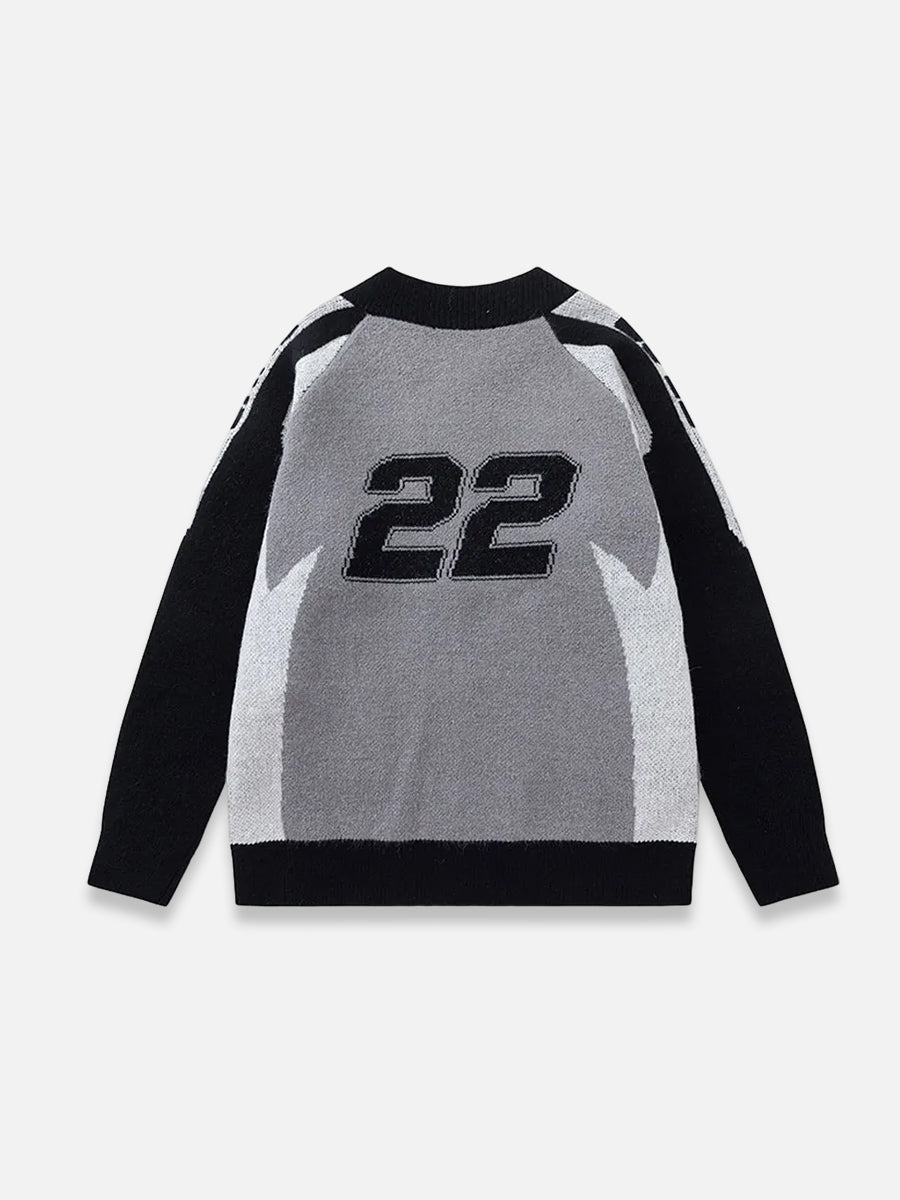 Racing Vintage Zipped Sweater