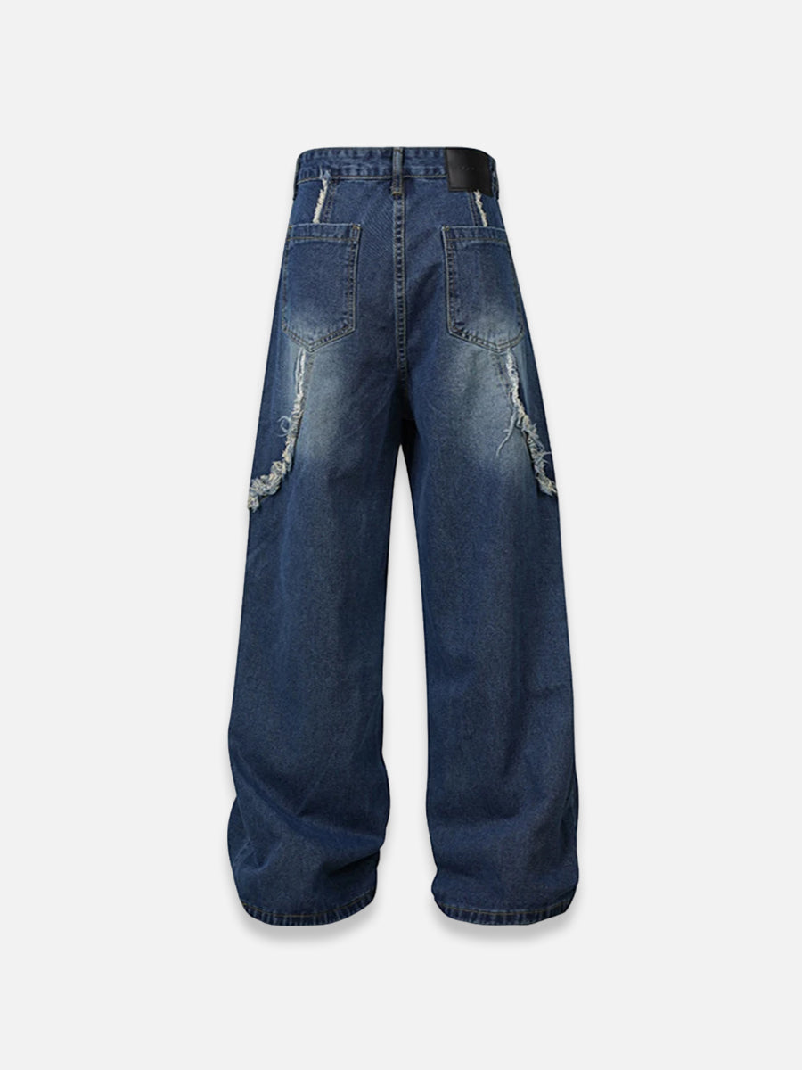 Rips Line Baggy Jeans