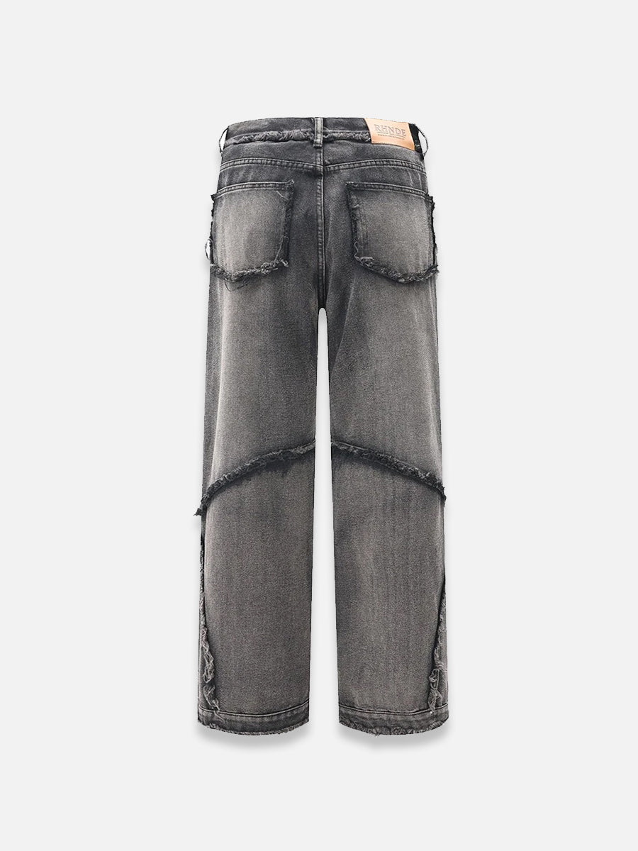 Black Baggy Jeans With Rips