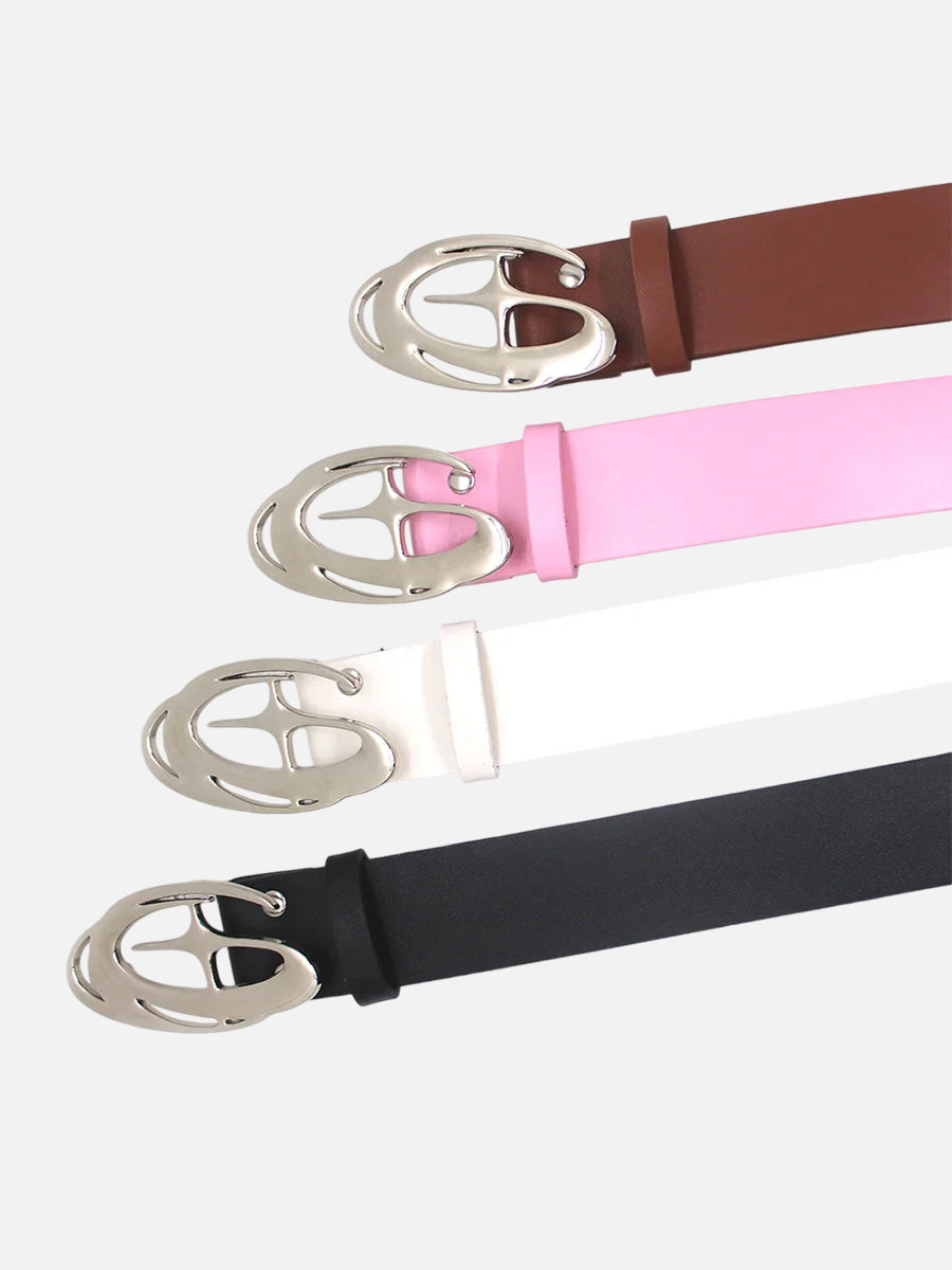 Moon and Star Y2K Leather Belt