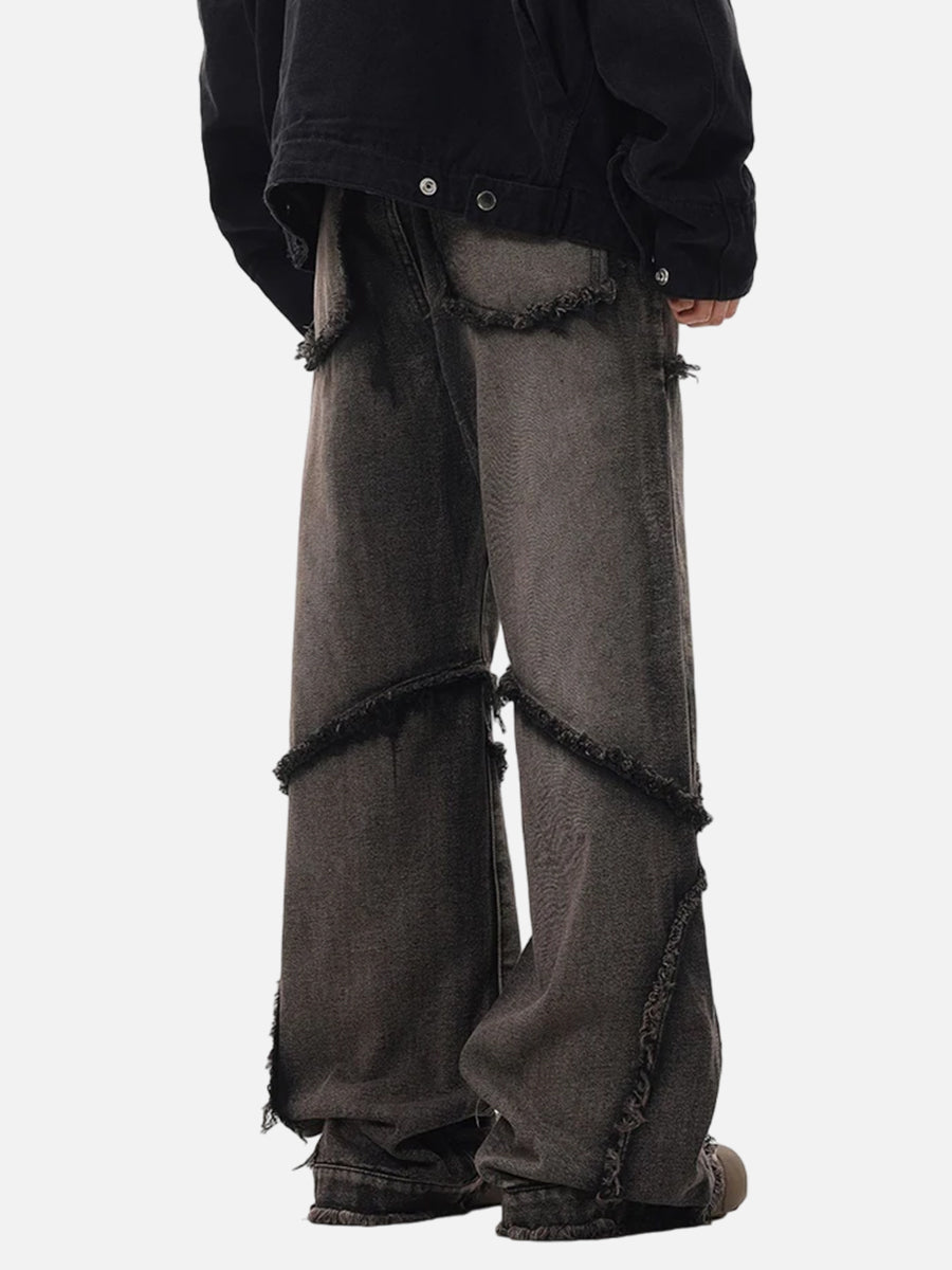 Black Baggy Jeans With Rips