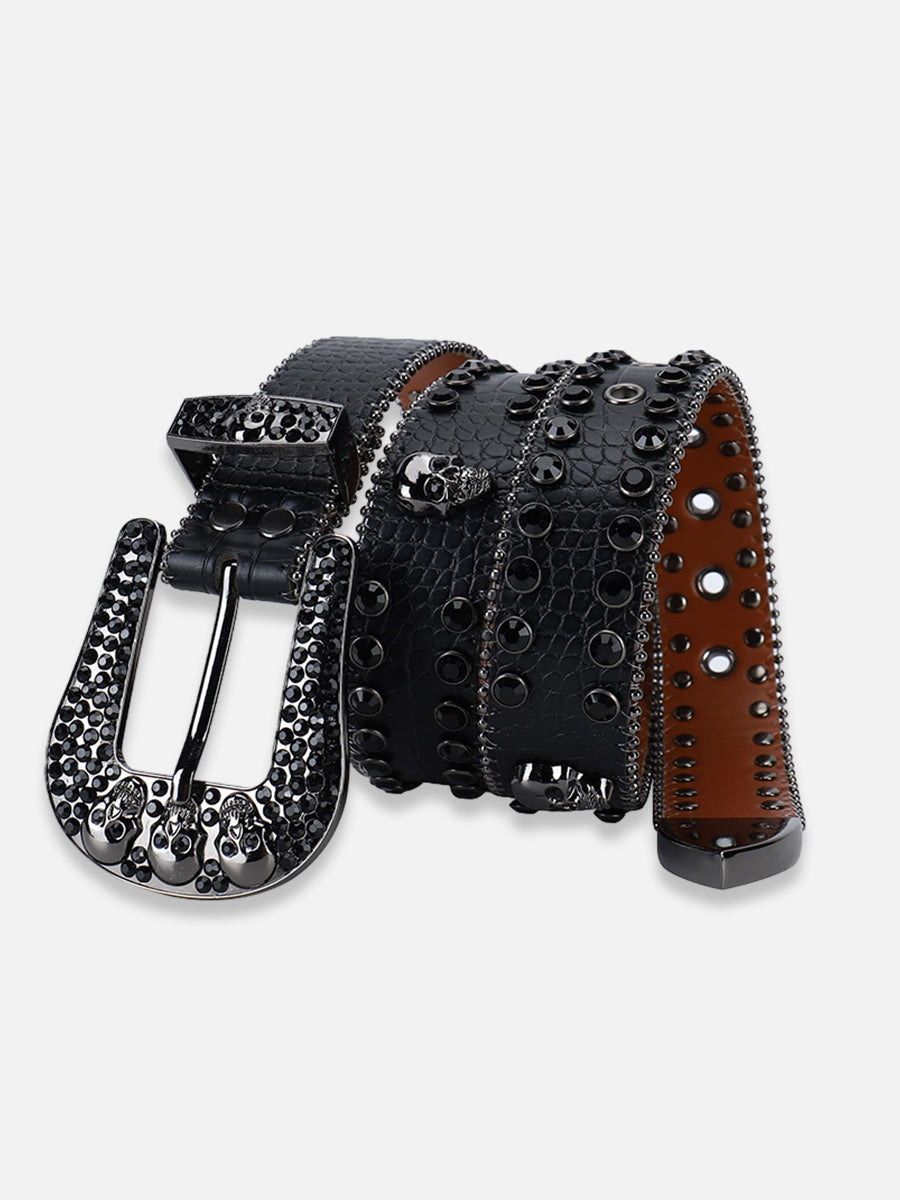 Y2K Skull Belt