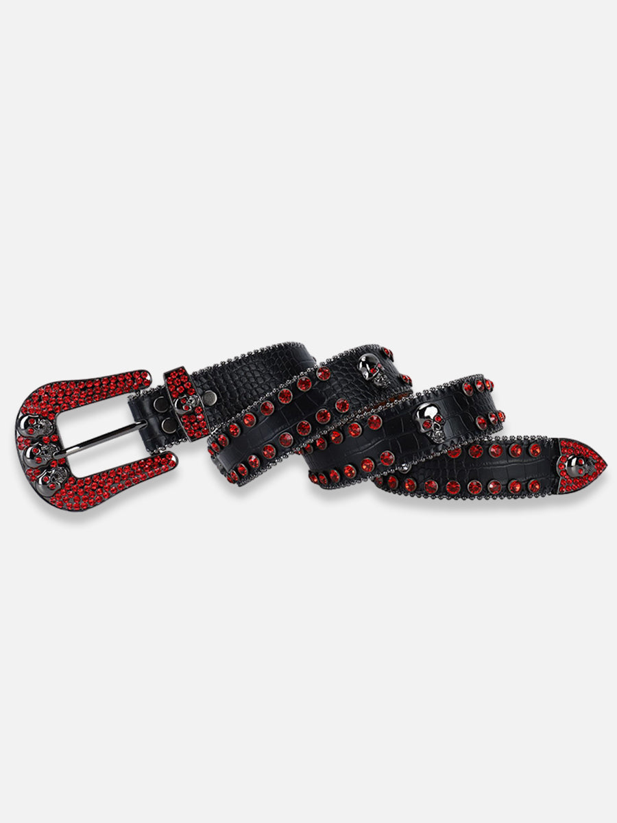 Y2K Skull Belt