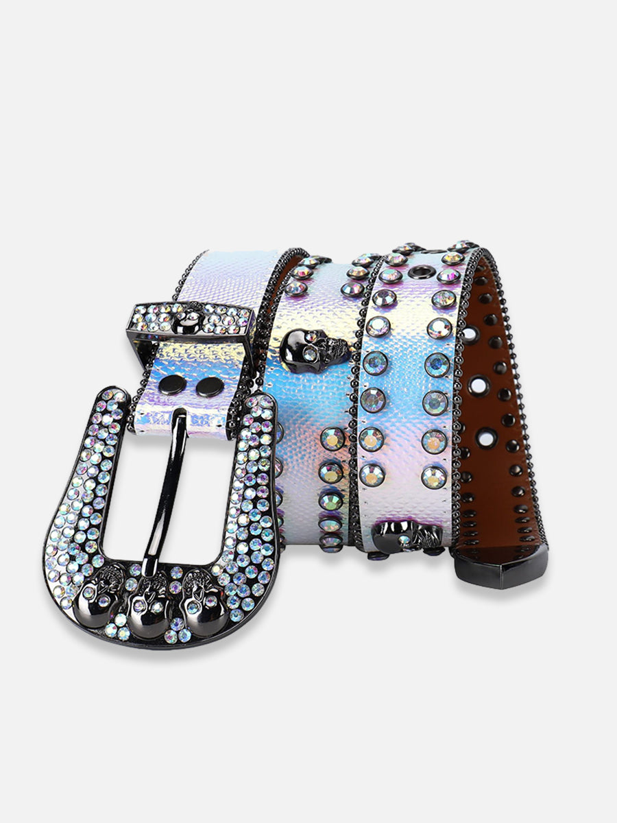 Y2K Skull Belt