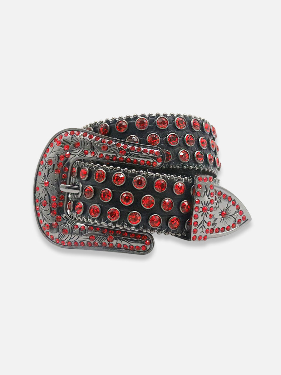 Flower Rhinestone Belt