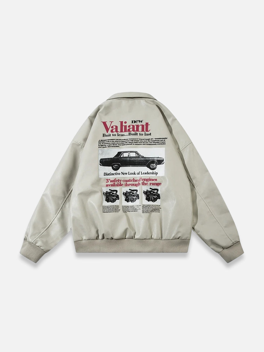 Vintage Car Leather Jacket