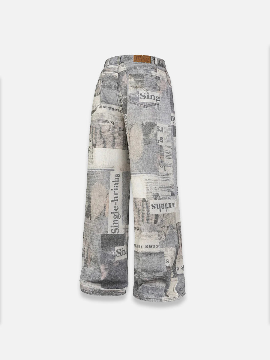 Journal Print Jeans