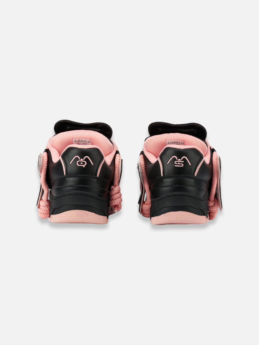 Black and Pink Star Shoes