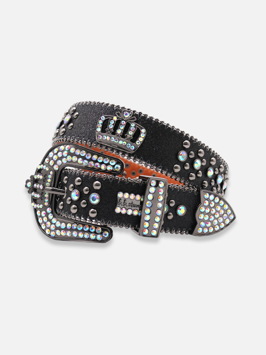 Crown Rhinestone Belt