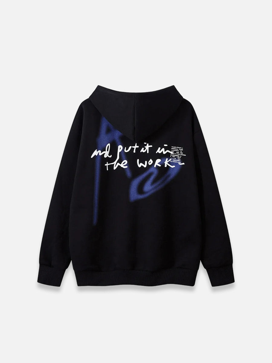 Aborfend Graphic Zip-up Hoodie