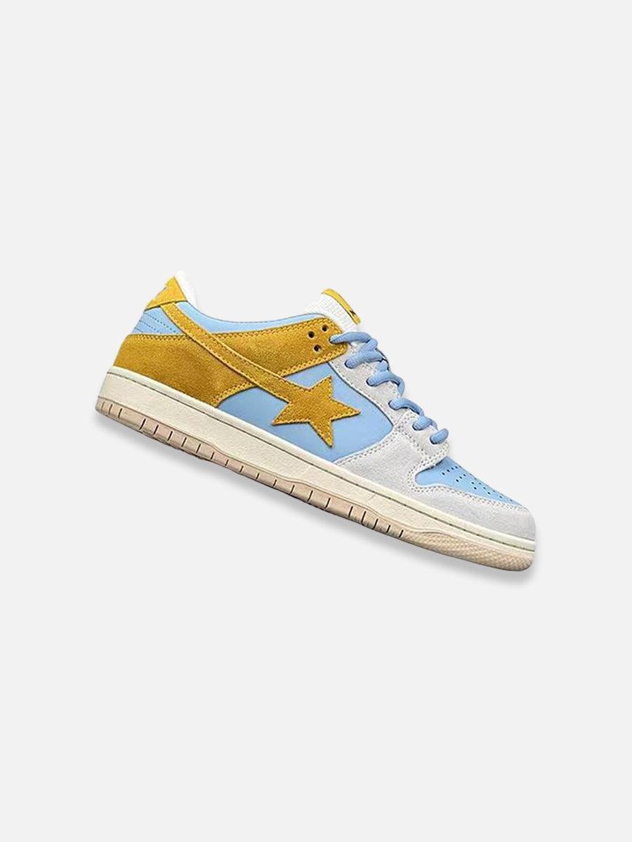 Blue And Yellow Star Shoes