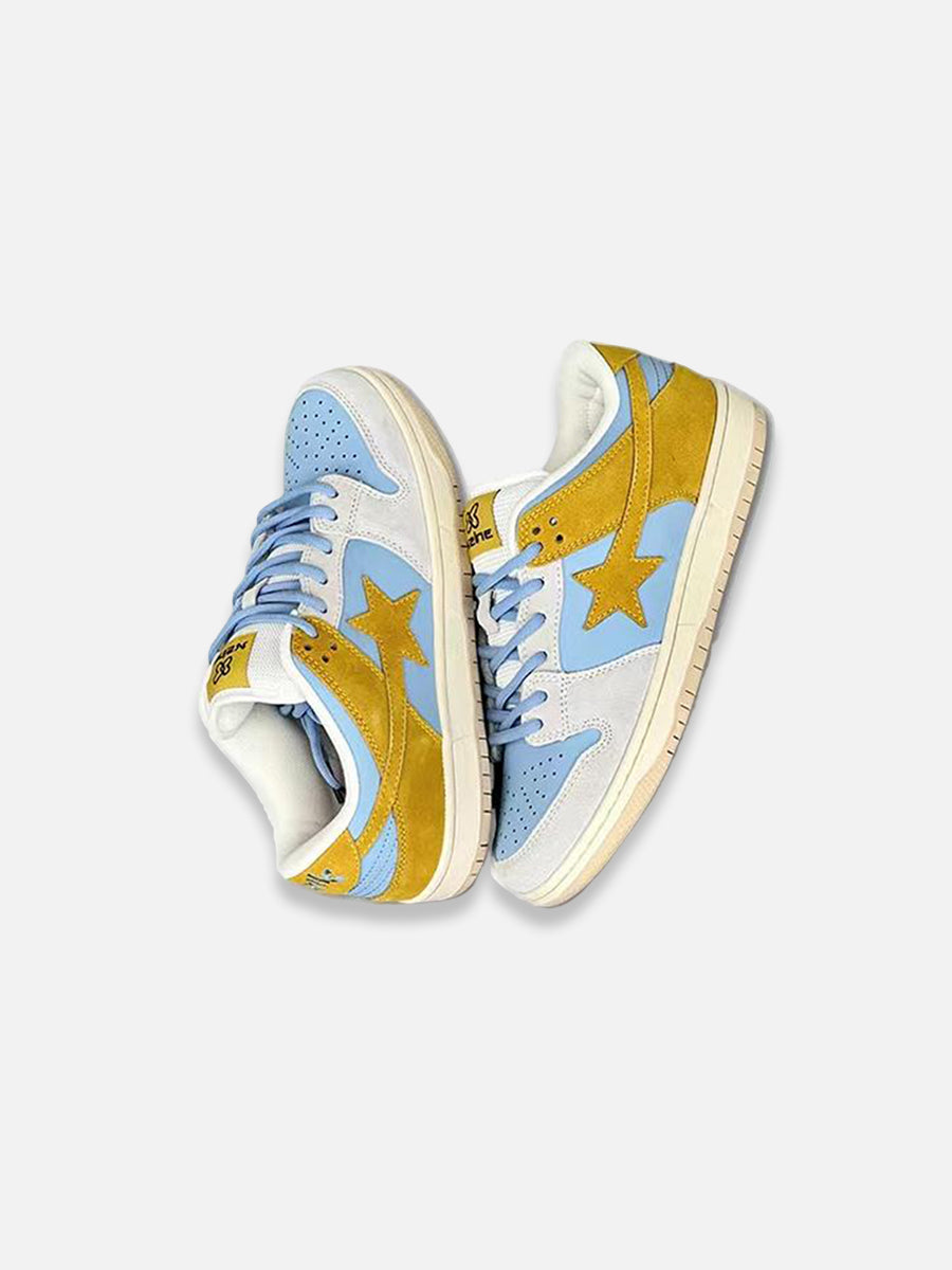 Blue And Yellow Star Shoes