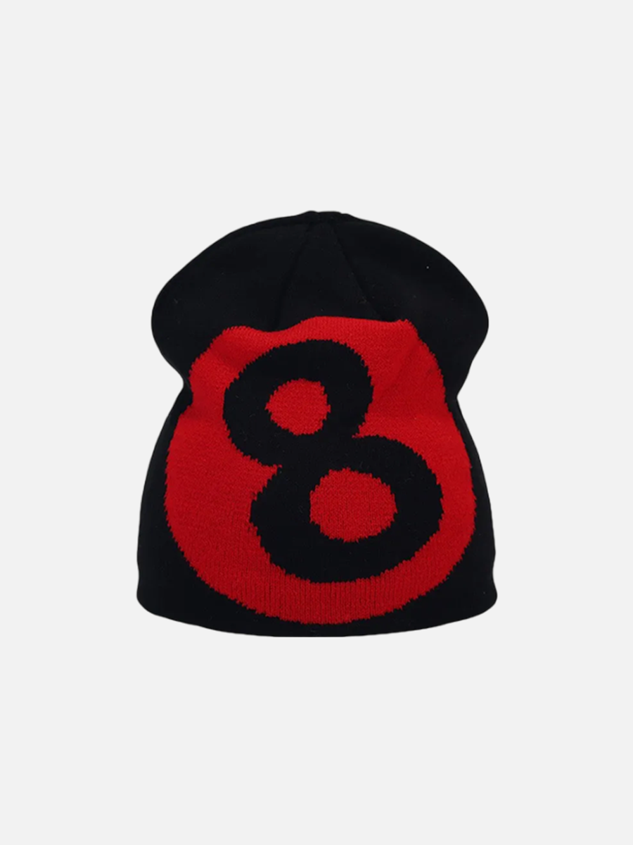 8 Ball Beanie | SimpleStreet Red