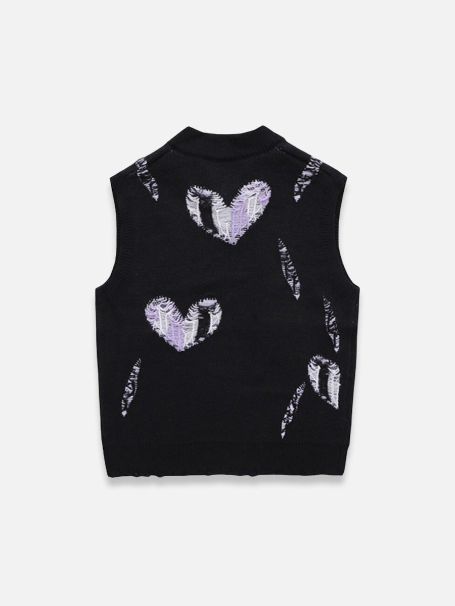 HEART SWEATER VEST