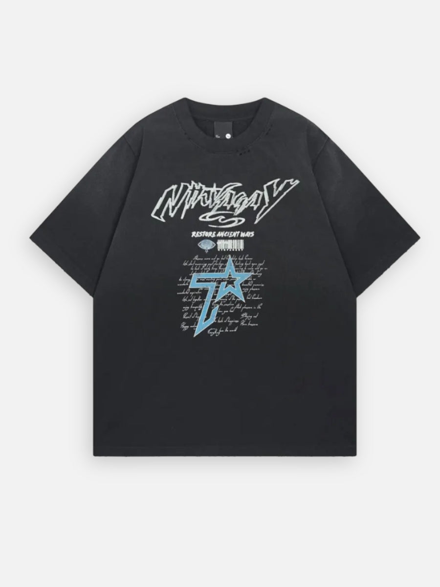 Y2K Star Graphic Tee