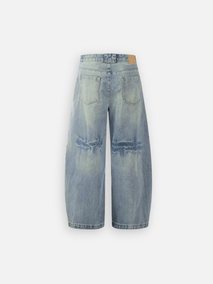 Faded Wide Jeans