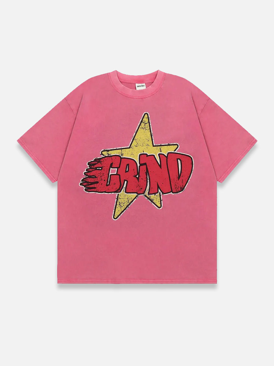 Big Star Tee | SimpleStreet Pink / M