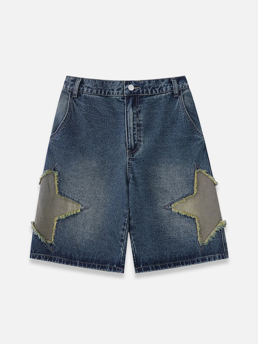 Country Stars Jorts | SimpleStreet Blue / S