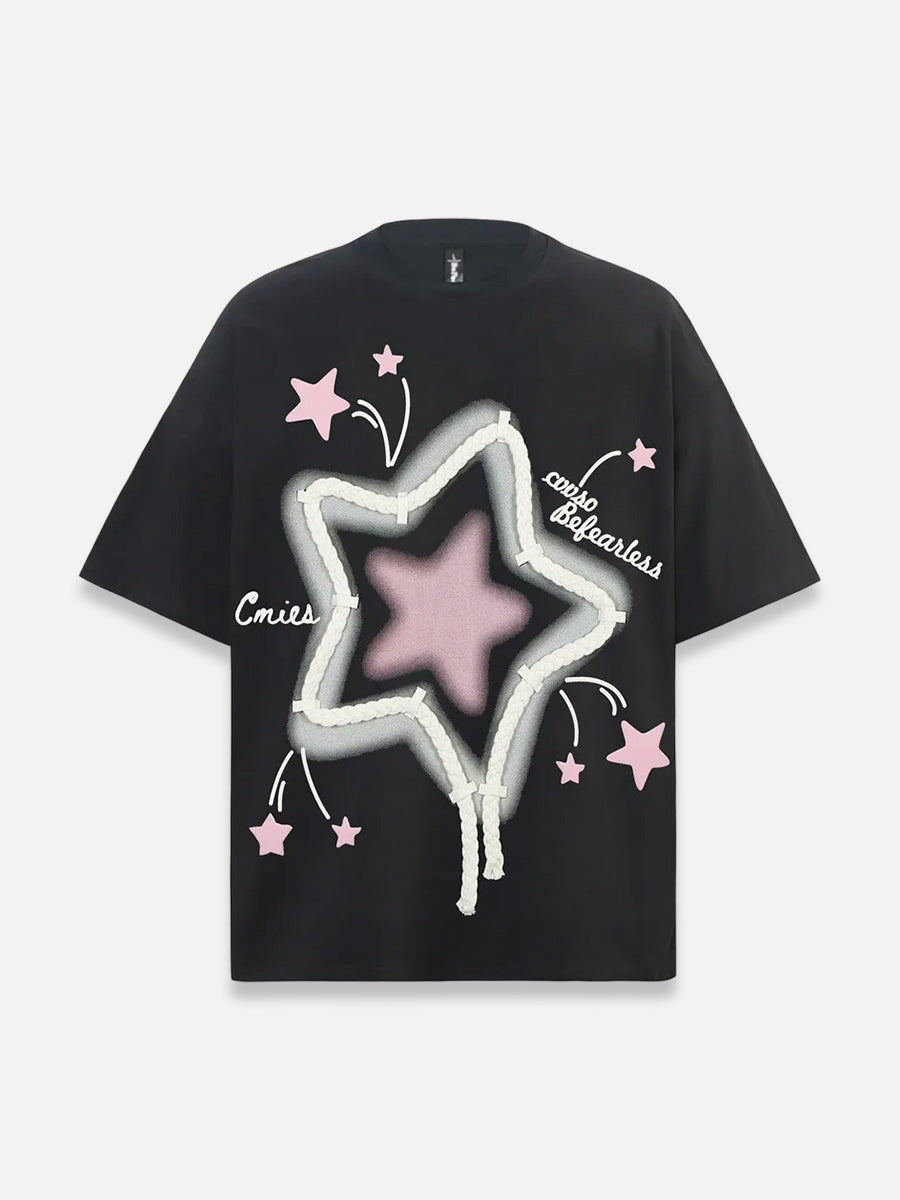 Five Star Tee | SimpleStreet black / S