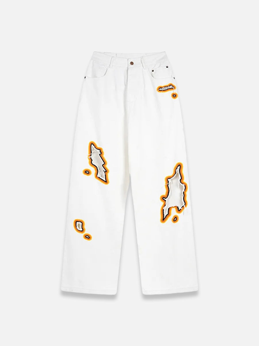 Flame Jeans | SimpleStreet White / L