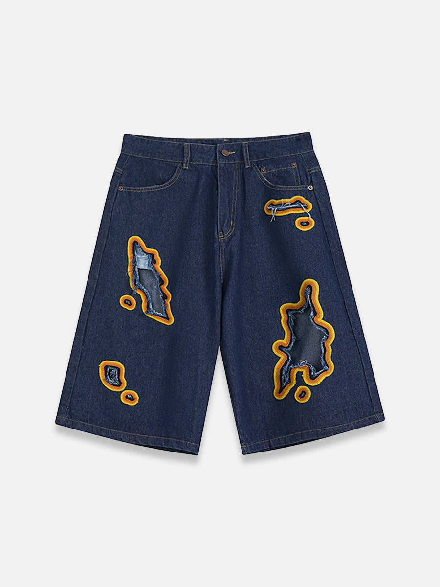 Flame Jorts | SimpleStreet Blue / M