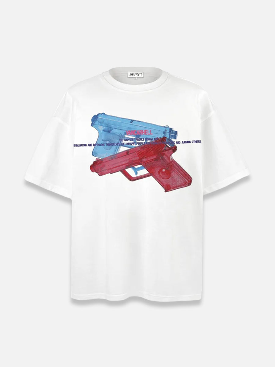 Gun Tee | SimpleStreet White / M