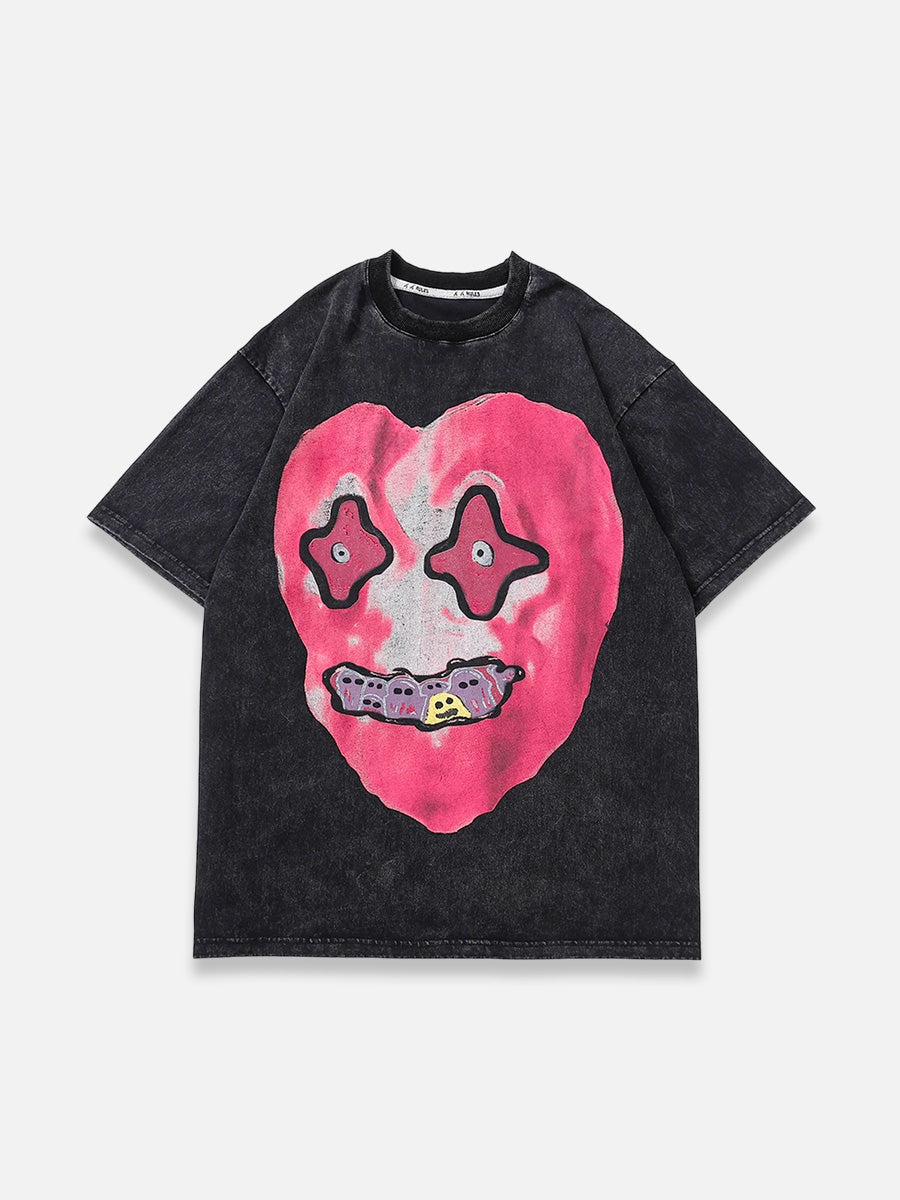 Heart Graphic Tee | SimpleStreet Black / M