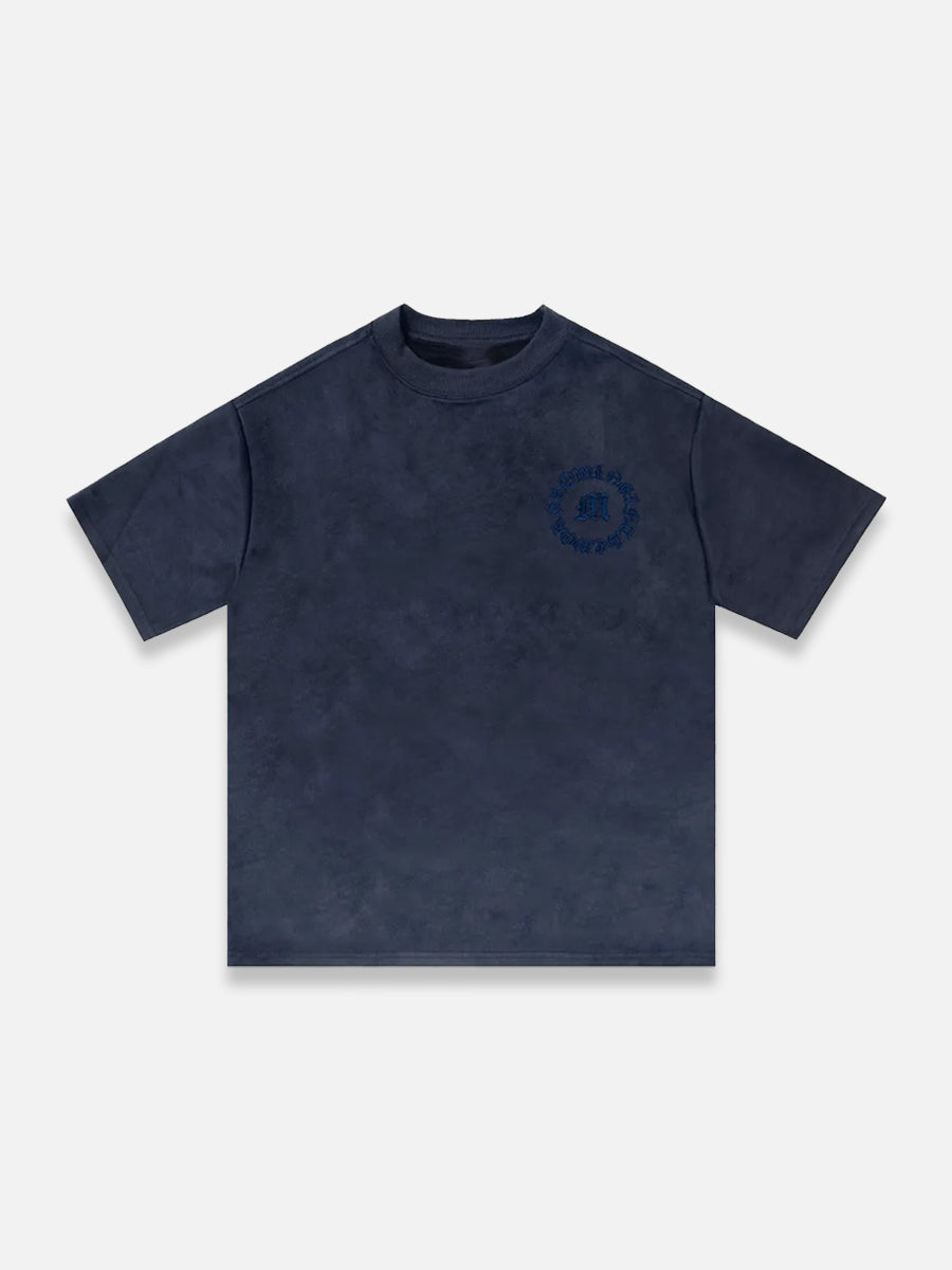 Letter Graphic Tee | SimpleStreet Blue / M