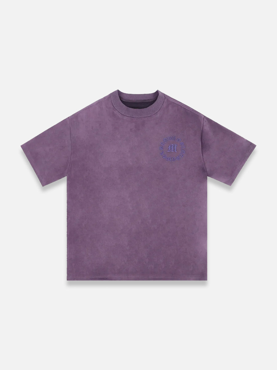 Letter Graphic Tee | SimpleStreet Purple / M