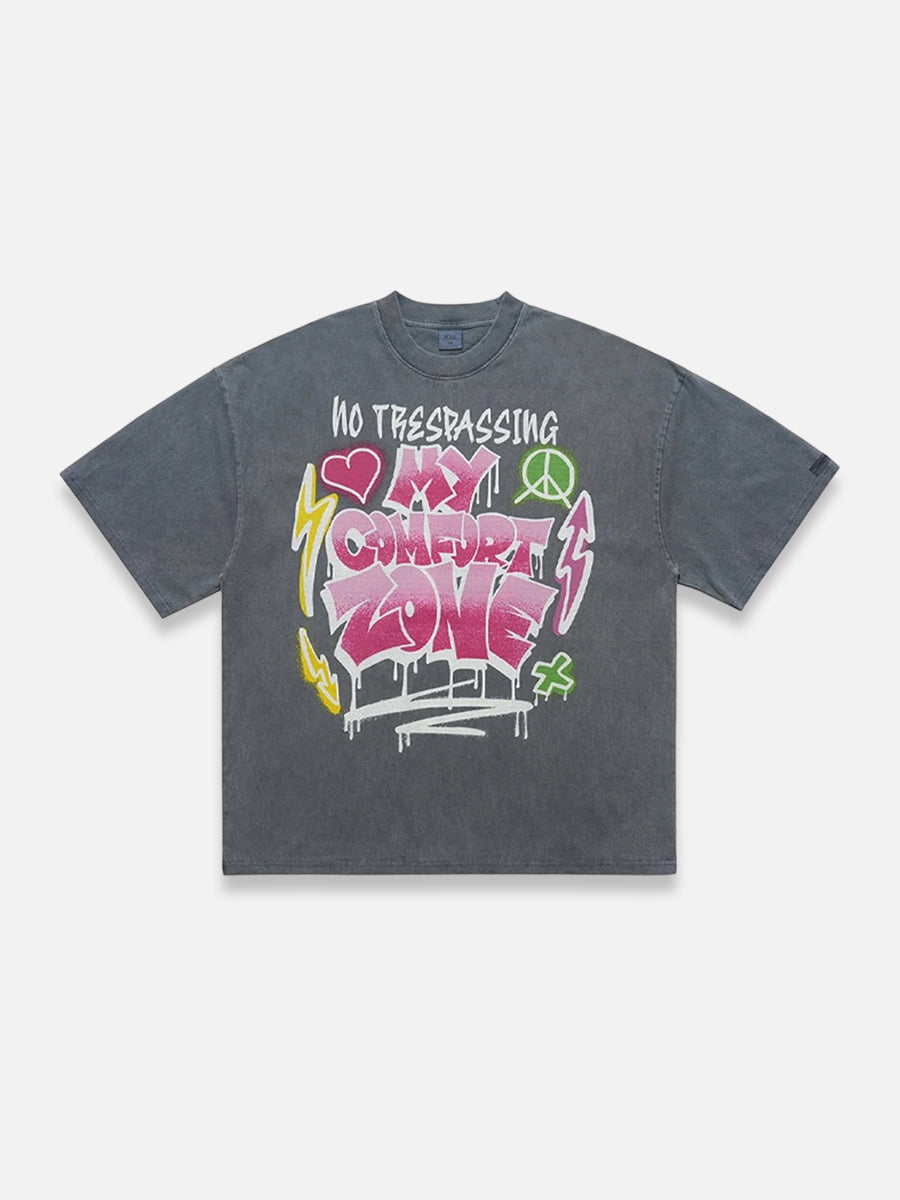 On My Comfort Zone Graphic Tee Gray / M