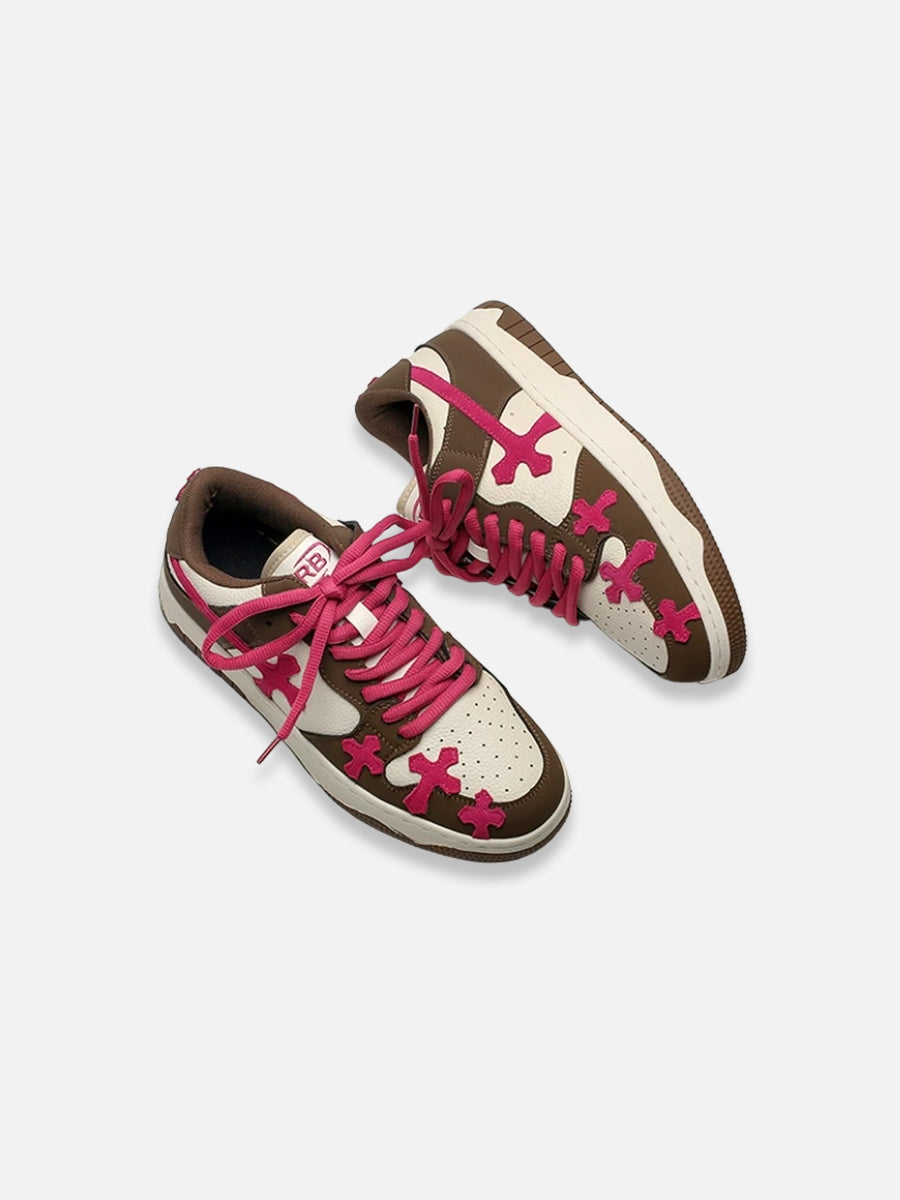 Shoes with crosses on them