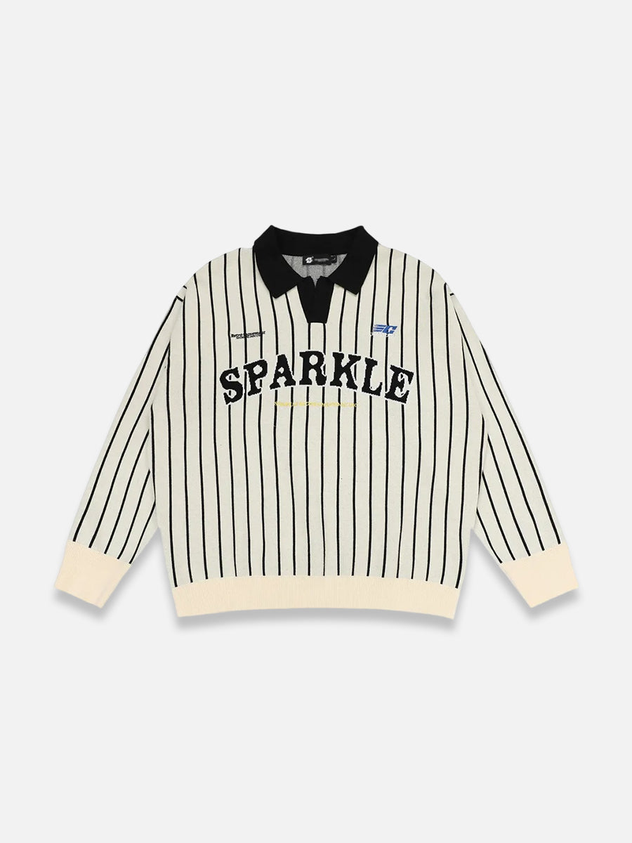 Sparkle Knit Sweater Beige / S