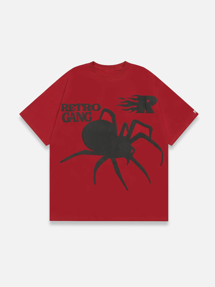 Spider Graphic Tee | SimpleStreet Red / M