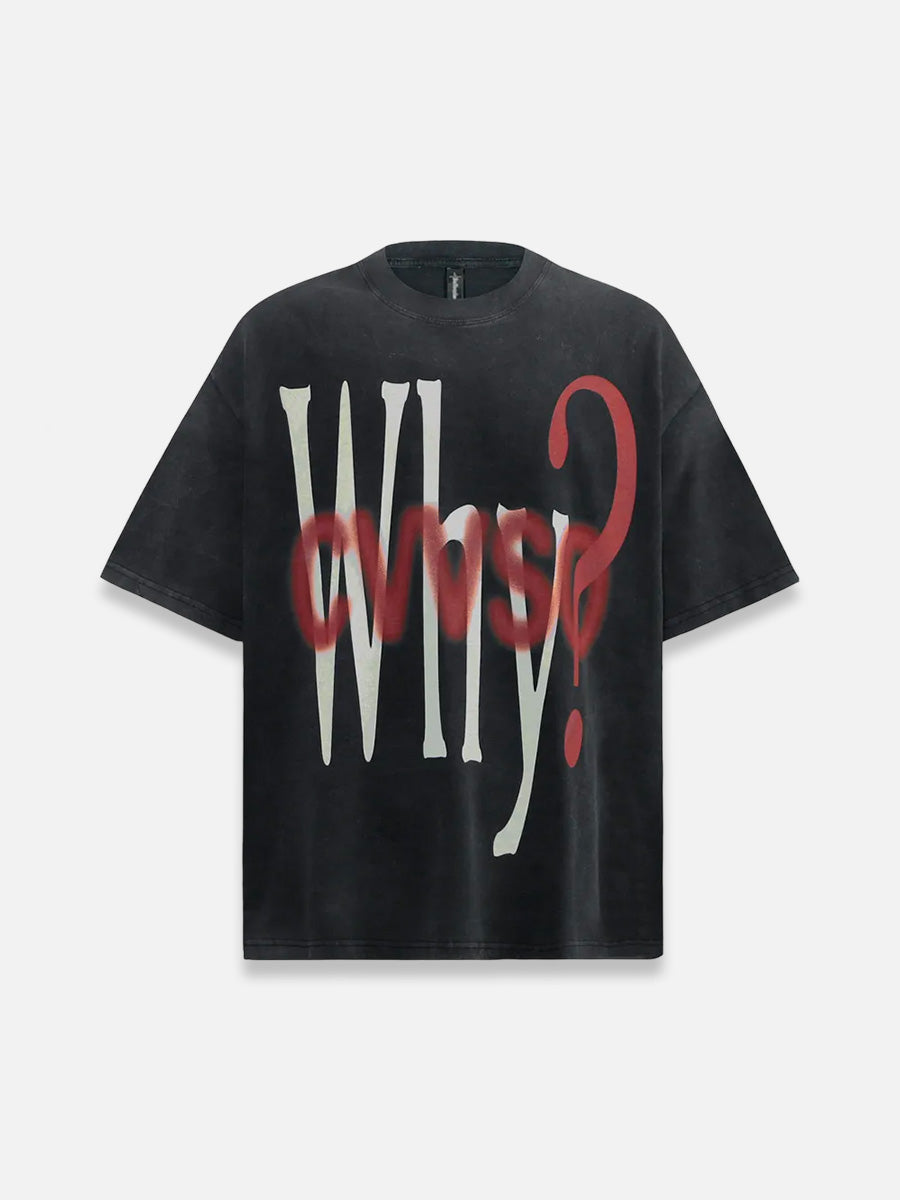 Why? Tee | SimpleStreet Black / S